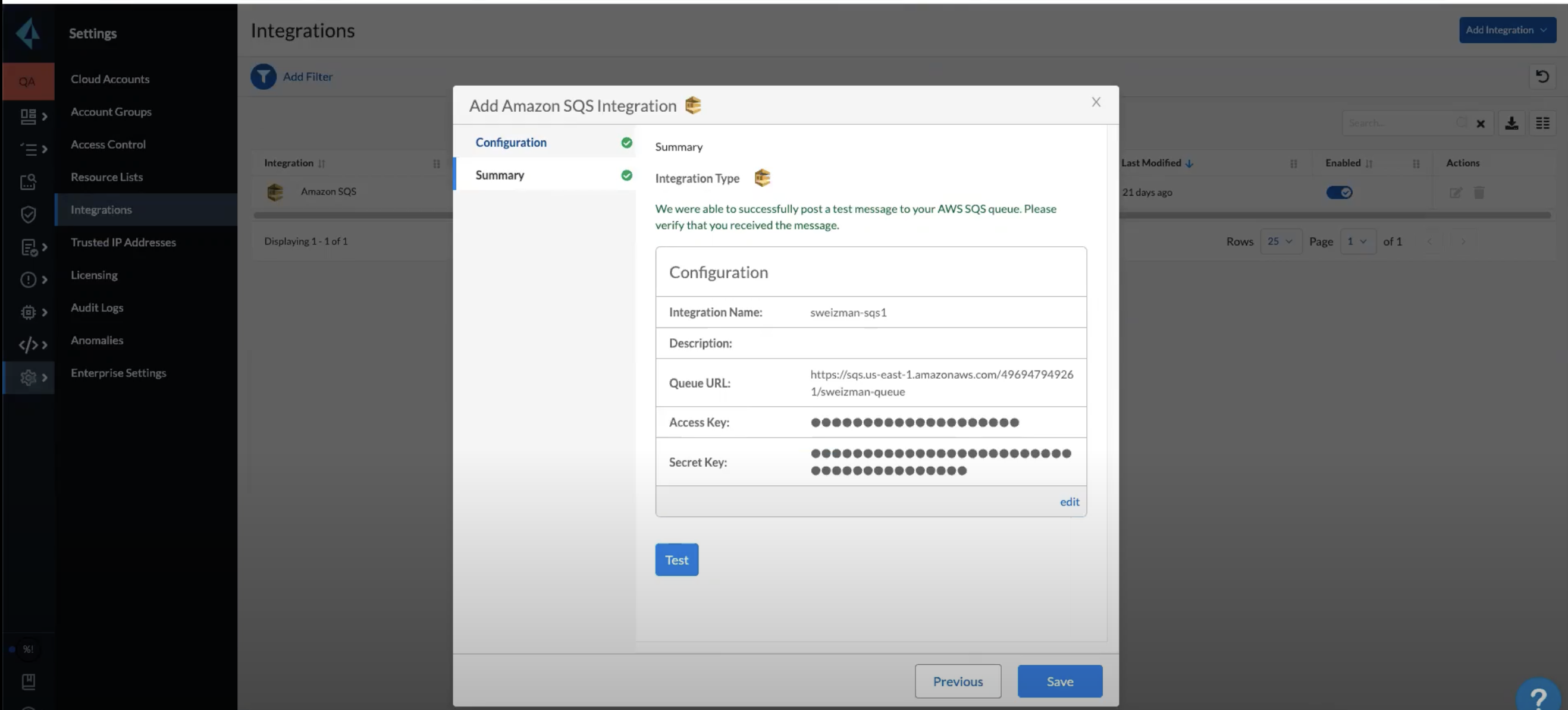 add aws sqs integration