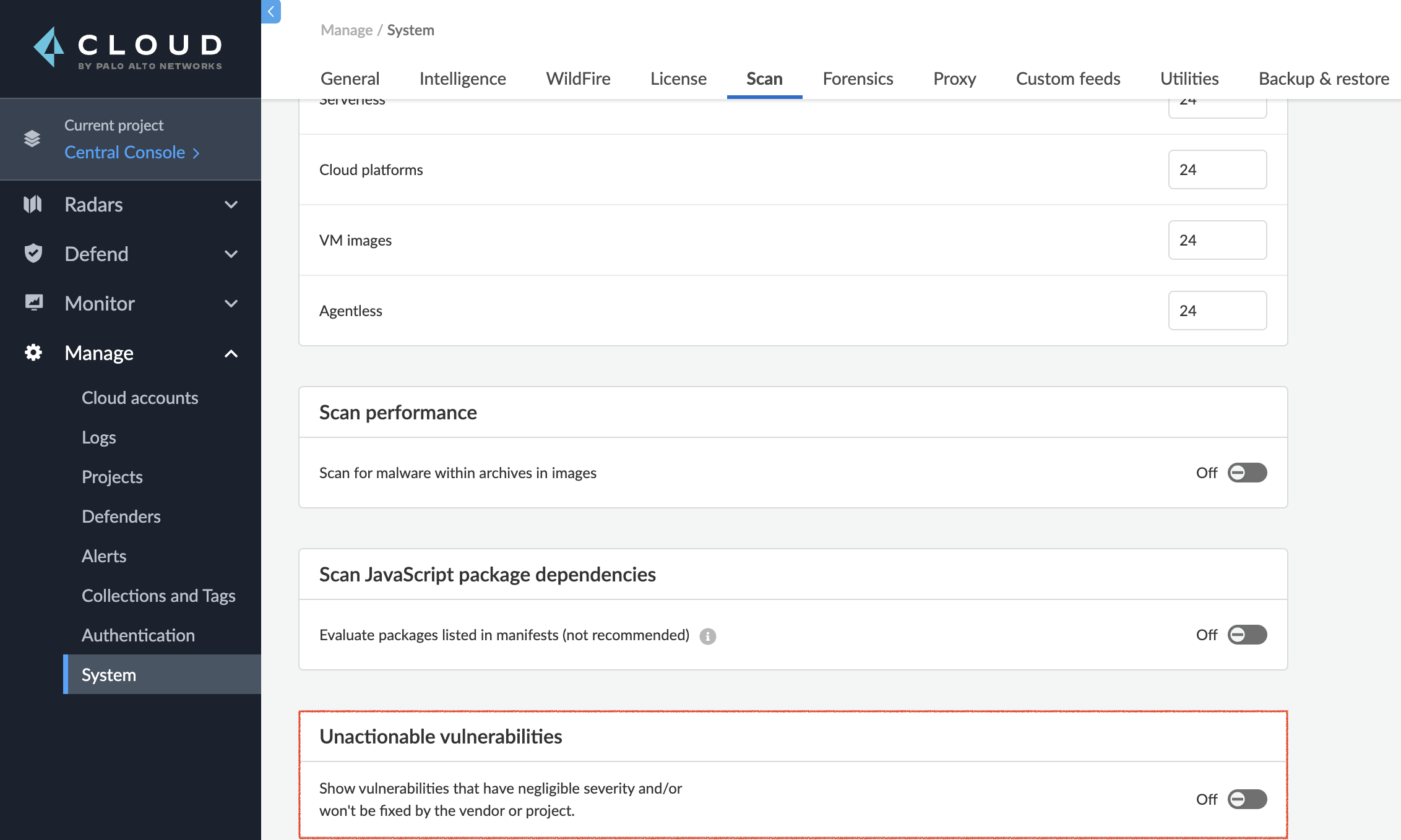 troubleshooting scan reports unactionable vulns