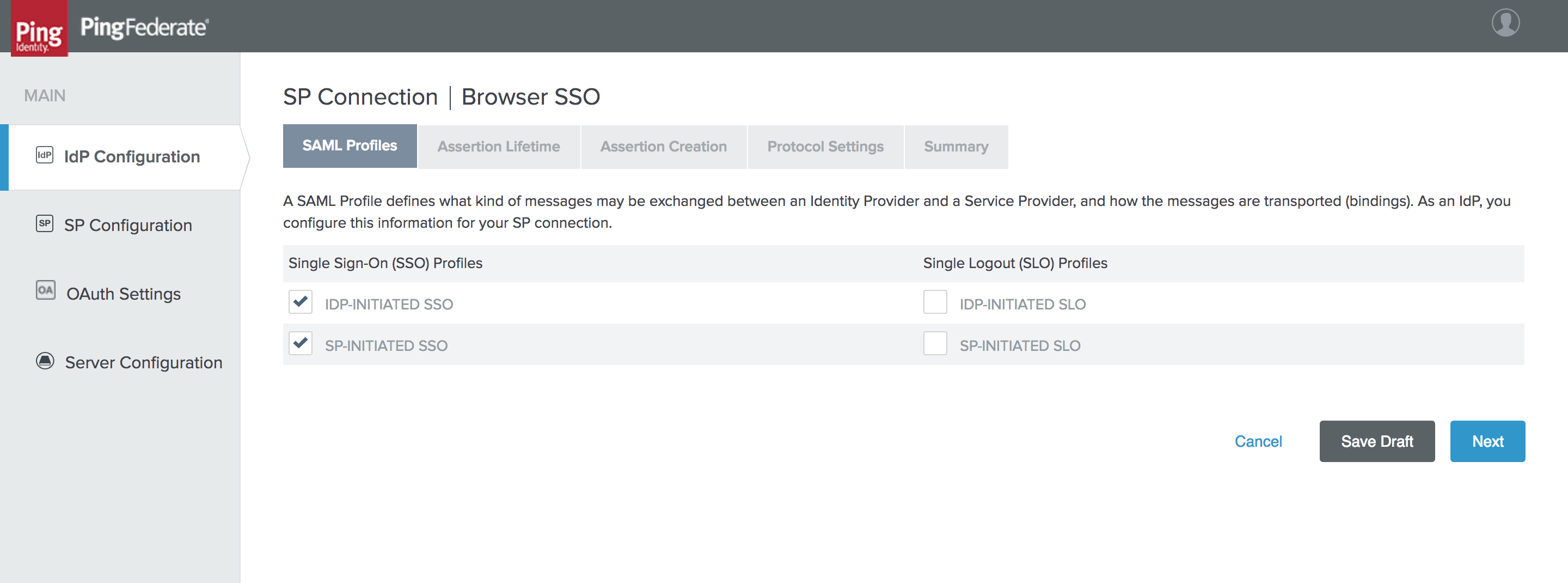 ping saml step6
