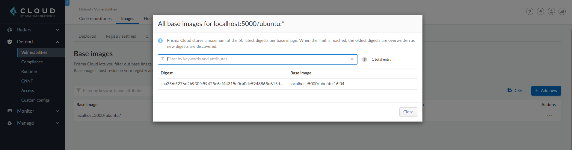 base images view