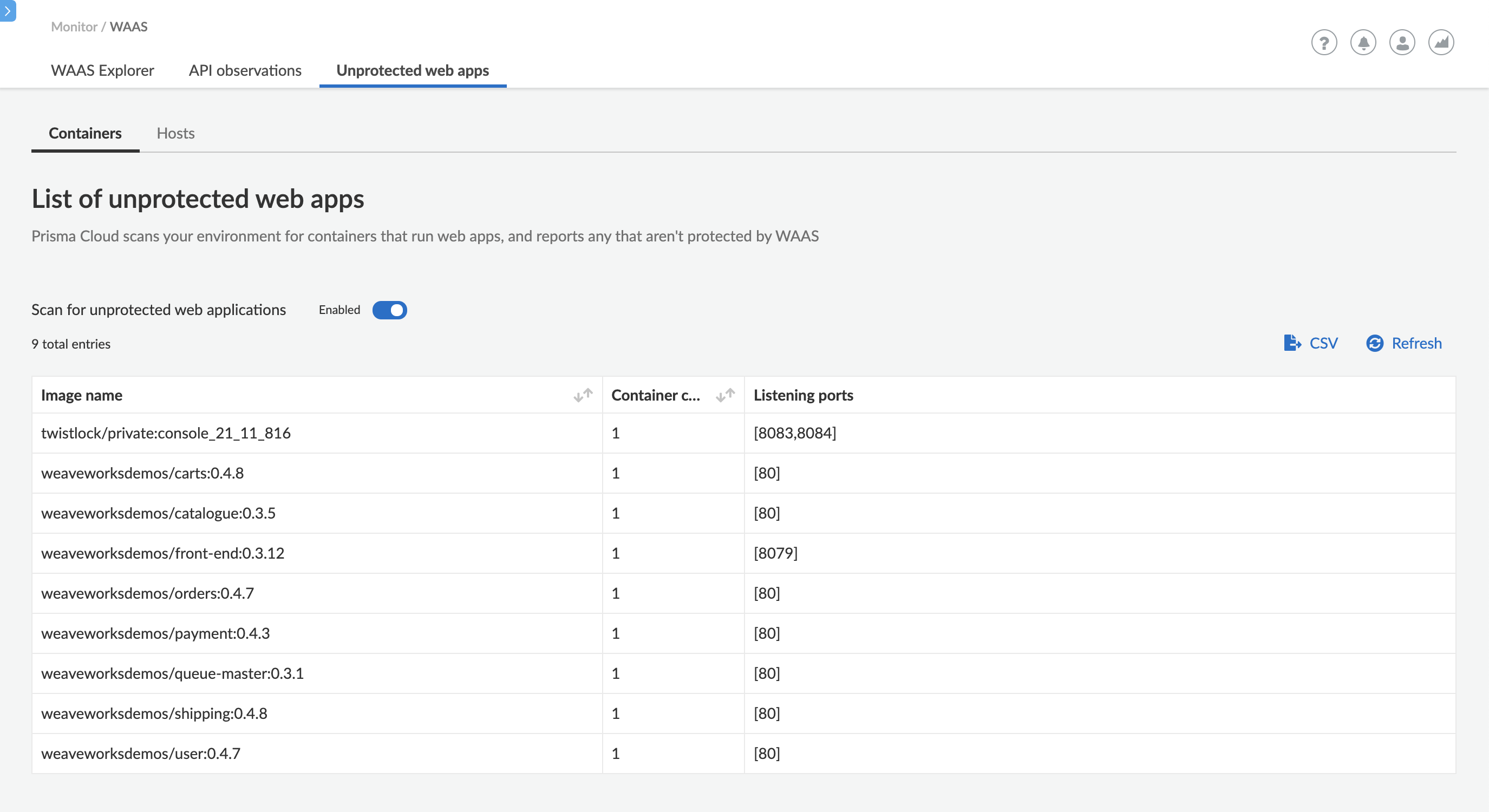 waas unprotected web apps report